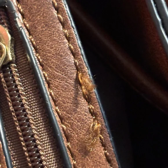 Elegant Brown Faux Leather Fringe Bucket Shoulder Bag - Picture 12 of 16